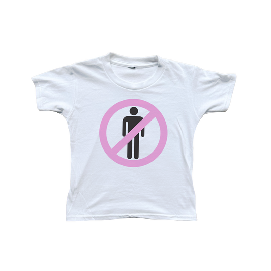 'NO MEN' baby tee
